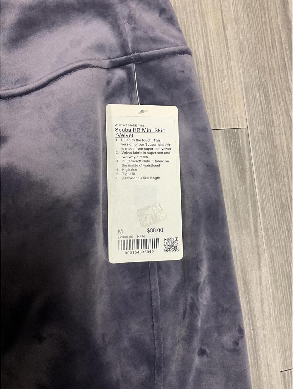 Lululemon Scuba HR Mini Skirt Velvet Nightfall NWT - Picture 3 of 5